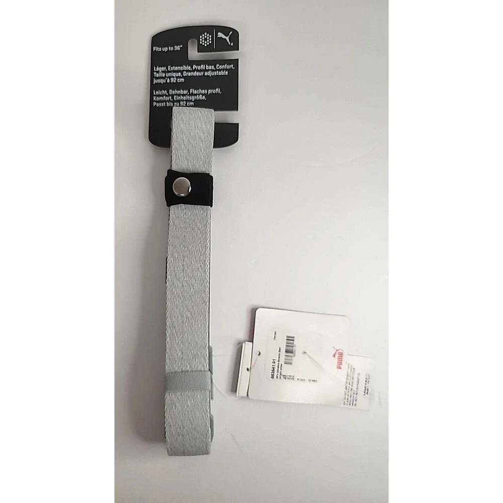 Puma Womens Ultralite Stretch Belt Light Gray - Fits up to 36